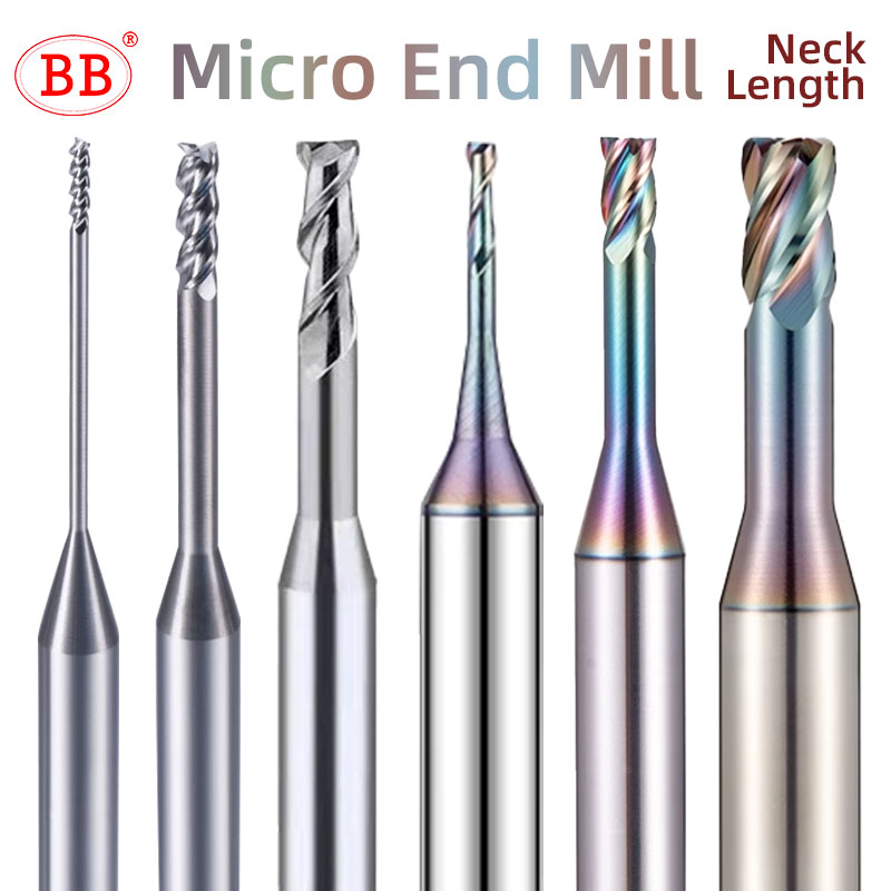 End Mill Set - BB Long Neck Micro End Mill