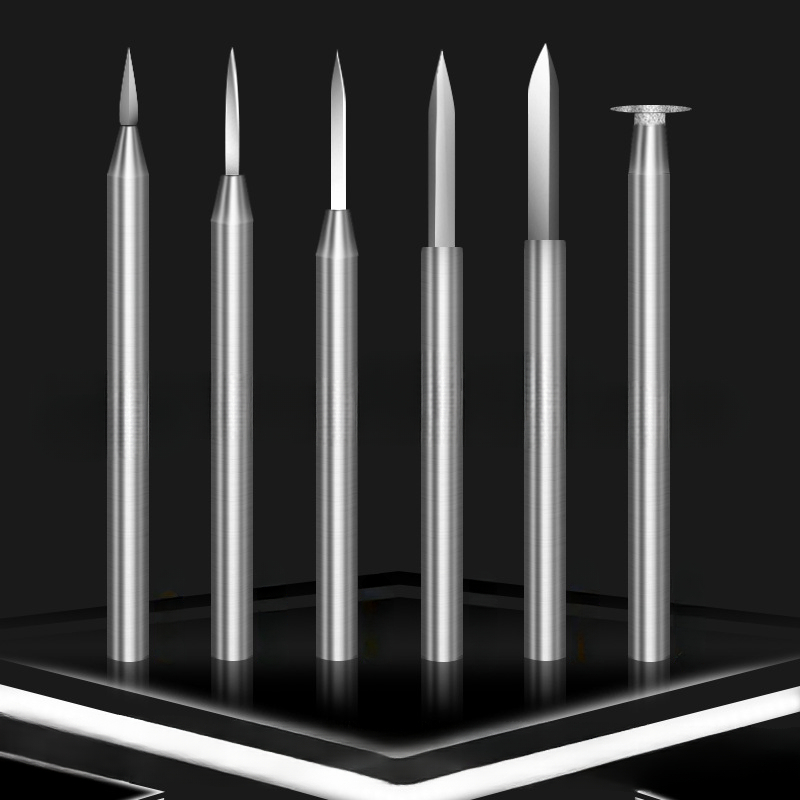 6pc High-spe Steel Engraving C - End Mill Set 评论和价格