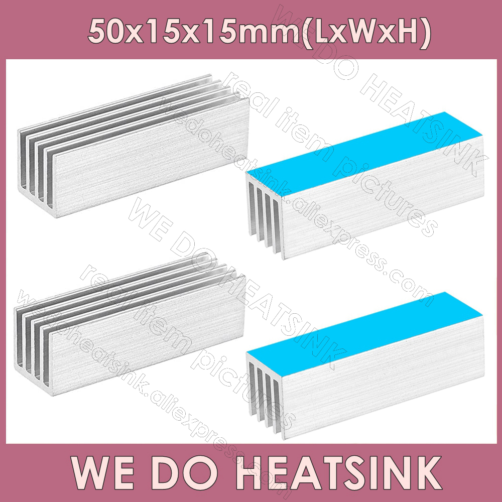 WE DO HEATSINK 50x15x15mm With - Aluminium Extrusion 评论和价格