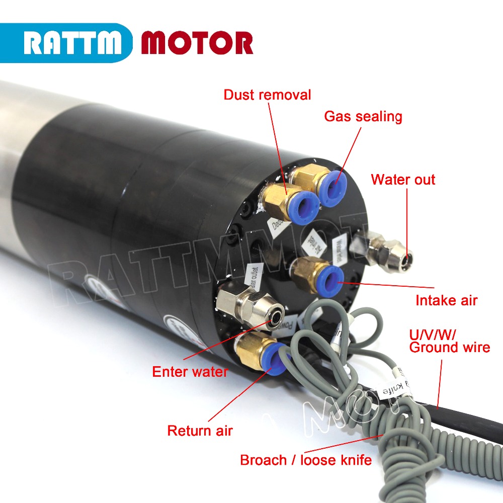 1.8KW 2.2KW ISO20 water cooled - Water Cooled Spindle 评论和价格
