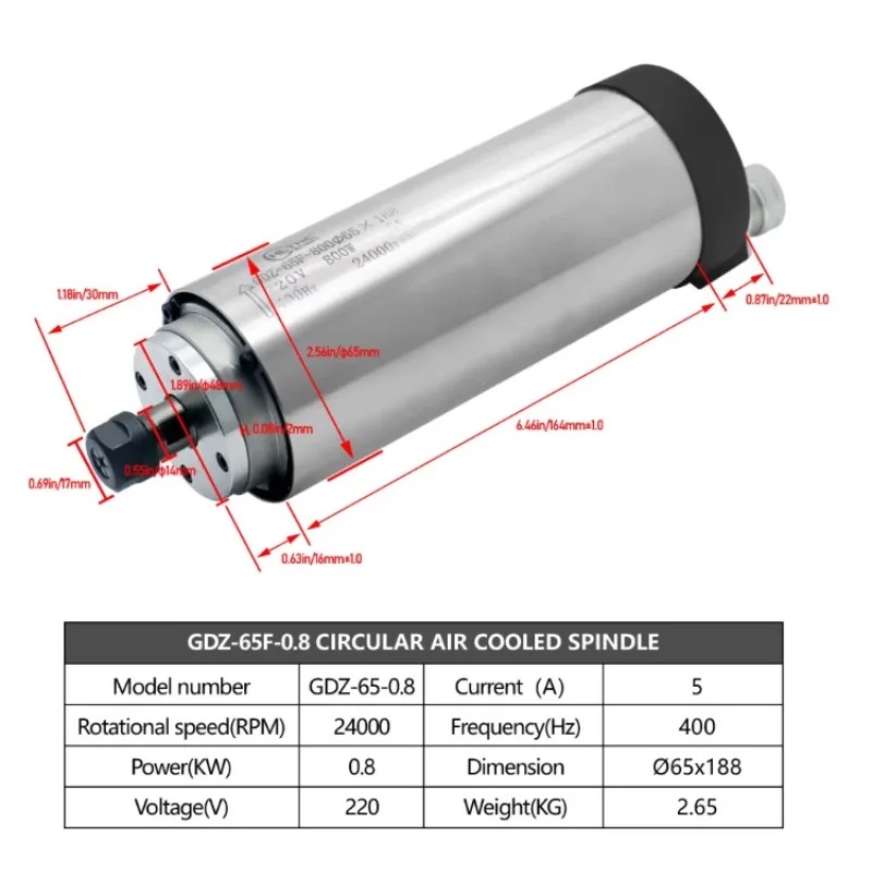24000RPM Round Water‑Cooled Sp - Spindle Motor 评论和价格