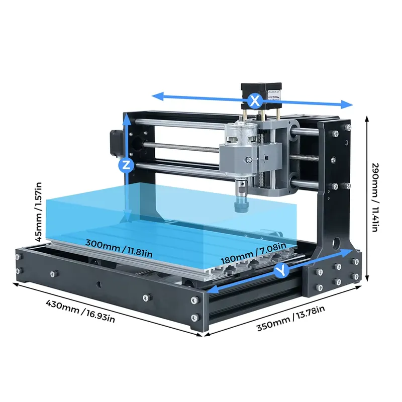 TWOTREES CNC 3018 Router Alumi - 3018 Aluminium Cnc 评论和价格