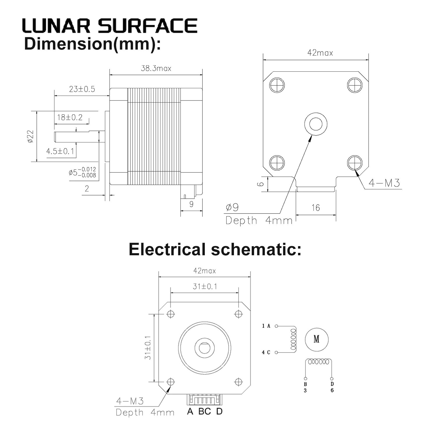 LS-3D Printer Parts 17HS4401S  - Stepper Motor Nema17 评论和价格