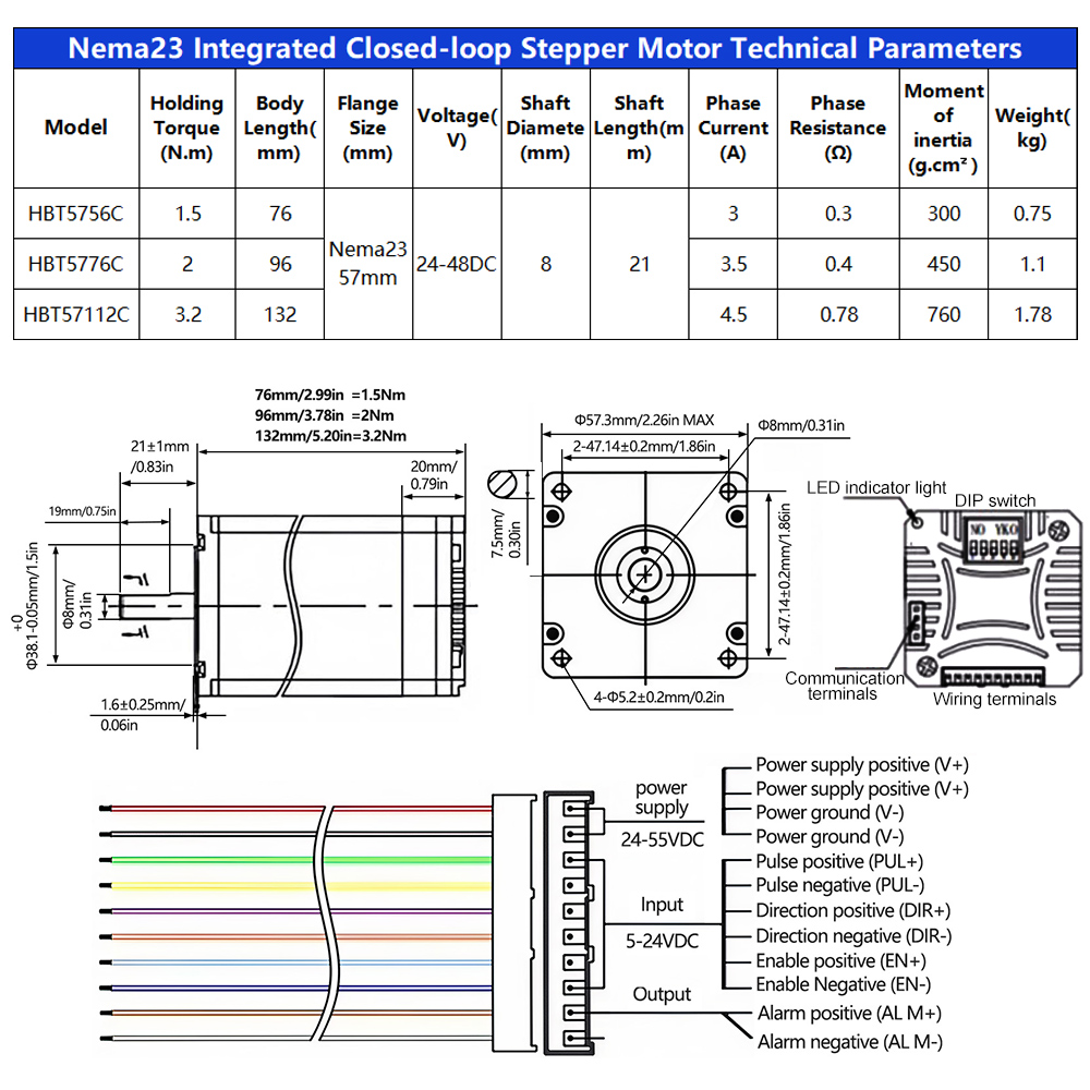 57mm Nema23 Closed Loop Geared - Nema23 Stepper 评论和价格