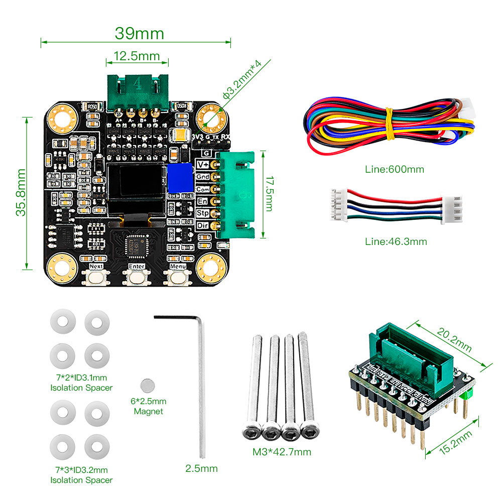 Makerbase MKS SERVO42C PCBA NE - Stepper Motor Nema17 评论和价格