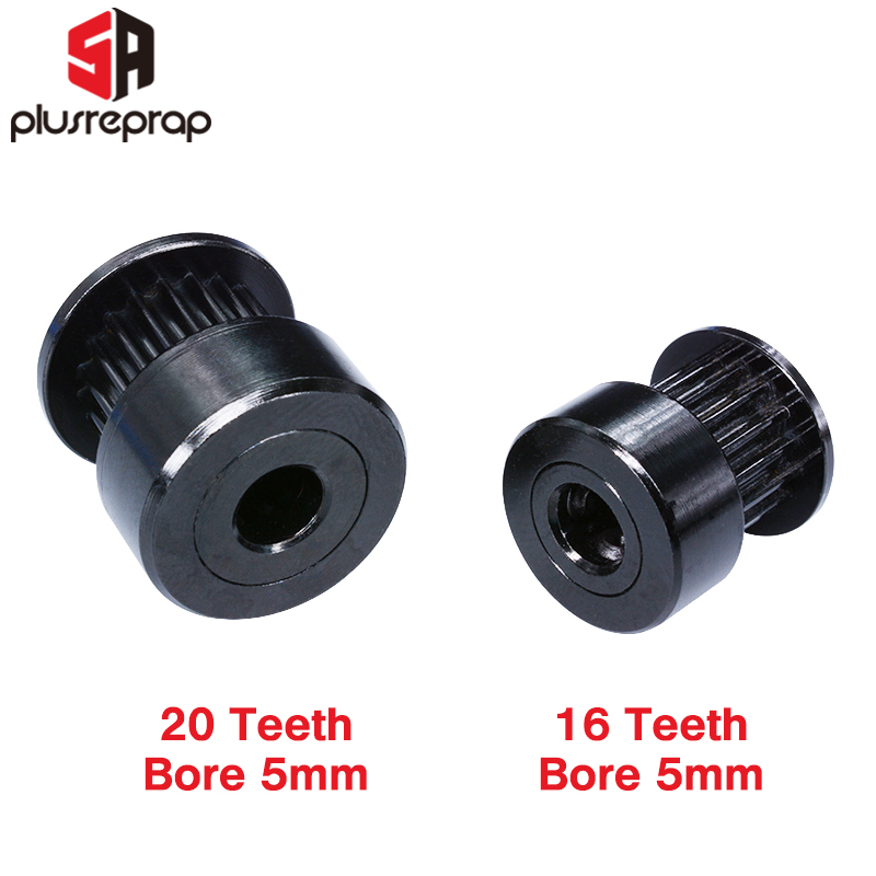 2/5 PCS GT2 16/20 Teeth Black  - Gt2 Belt 评论和价格