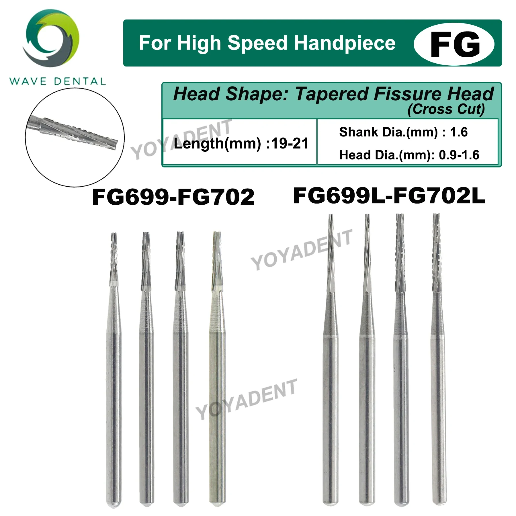 PRIMA WAVE Dental Burs Tungste - Carbide End Mill 评论和价格