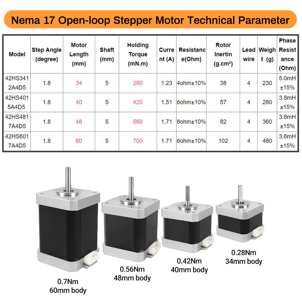 Nema17 Stepper Motor 42 Motor  - Stepper Motor Nema17 评论和价格