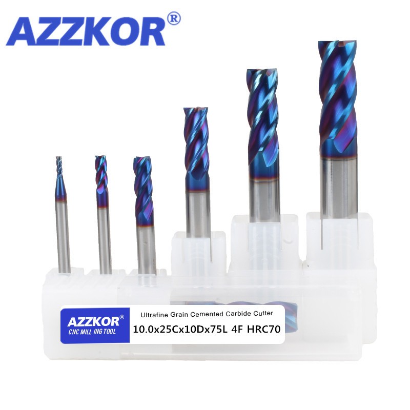HRC70 4F Milling Cutter Alloy  - End Mill Set 评论和价格