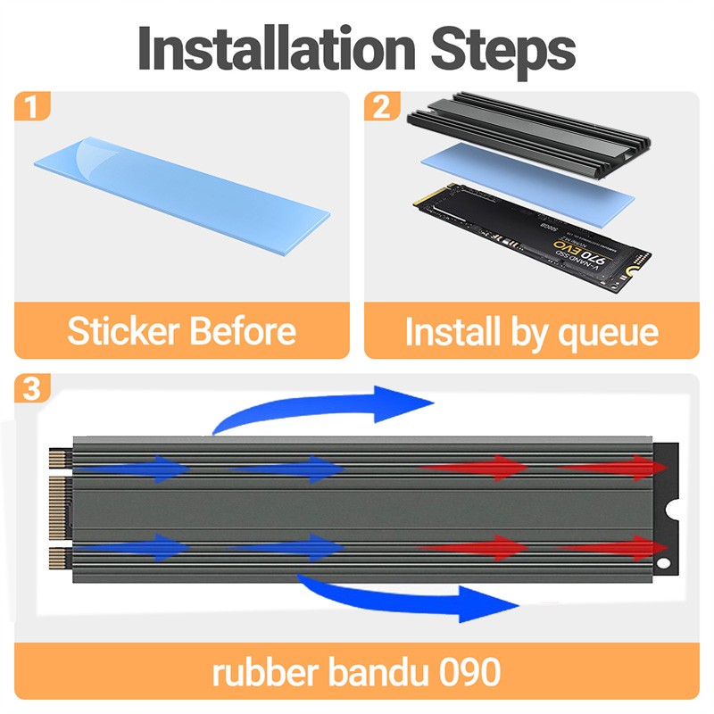 M.2 SSD Heatsink, Aluminum NVM - Aluminium Extrusion 评论和价格