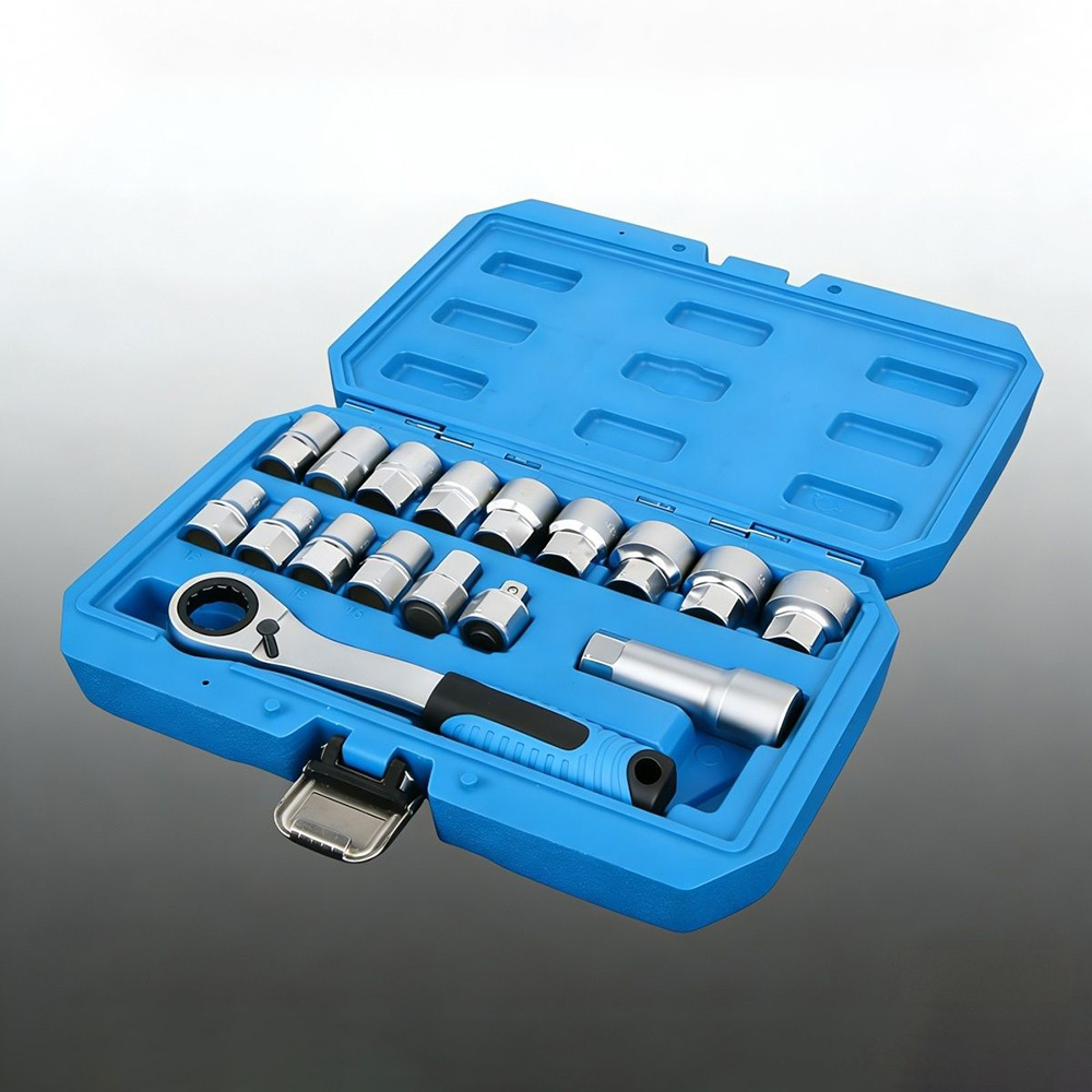 17PCS 12 Point Drive Ratchetin - Cnc Bits 评论和价格