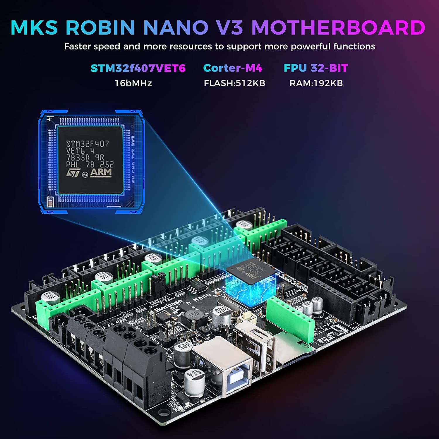 Makerbase MKS Robin Nano V3 32 - Lm8Uu Bearing 评论和价格