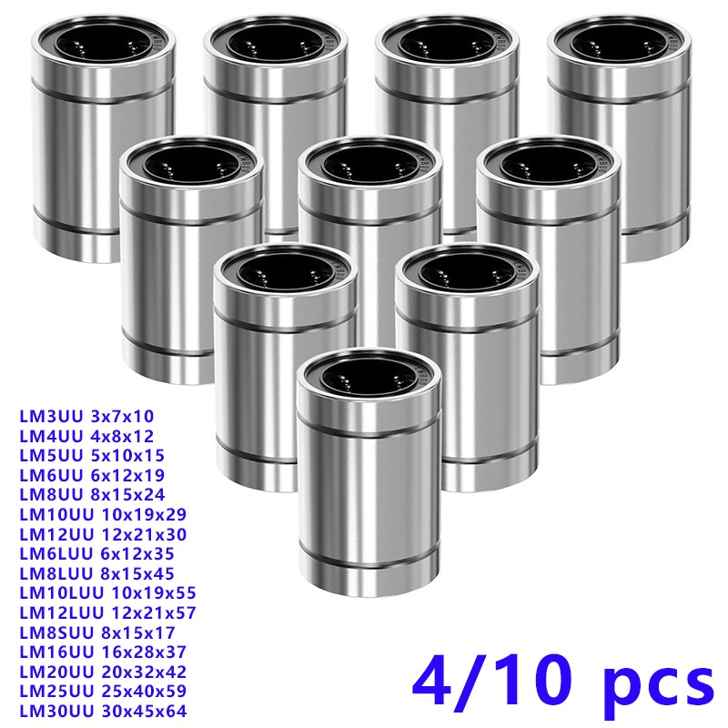 4/10PCS LM8UU LM10UU LM16UU LM - Linear Rod 8Mm 评论和价格